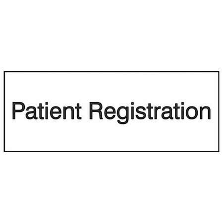 Accuform 8 in W x 3 in H, Engraved Plastic PSG910WT